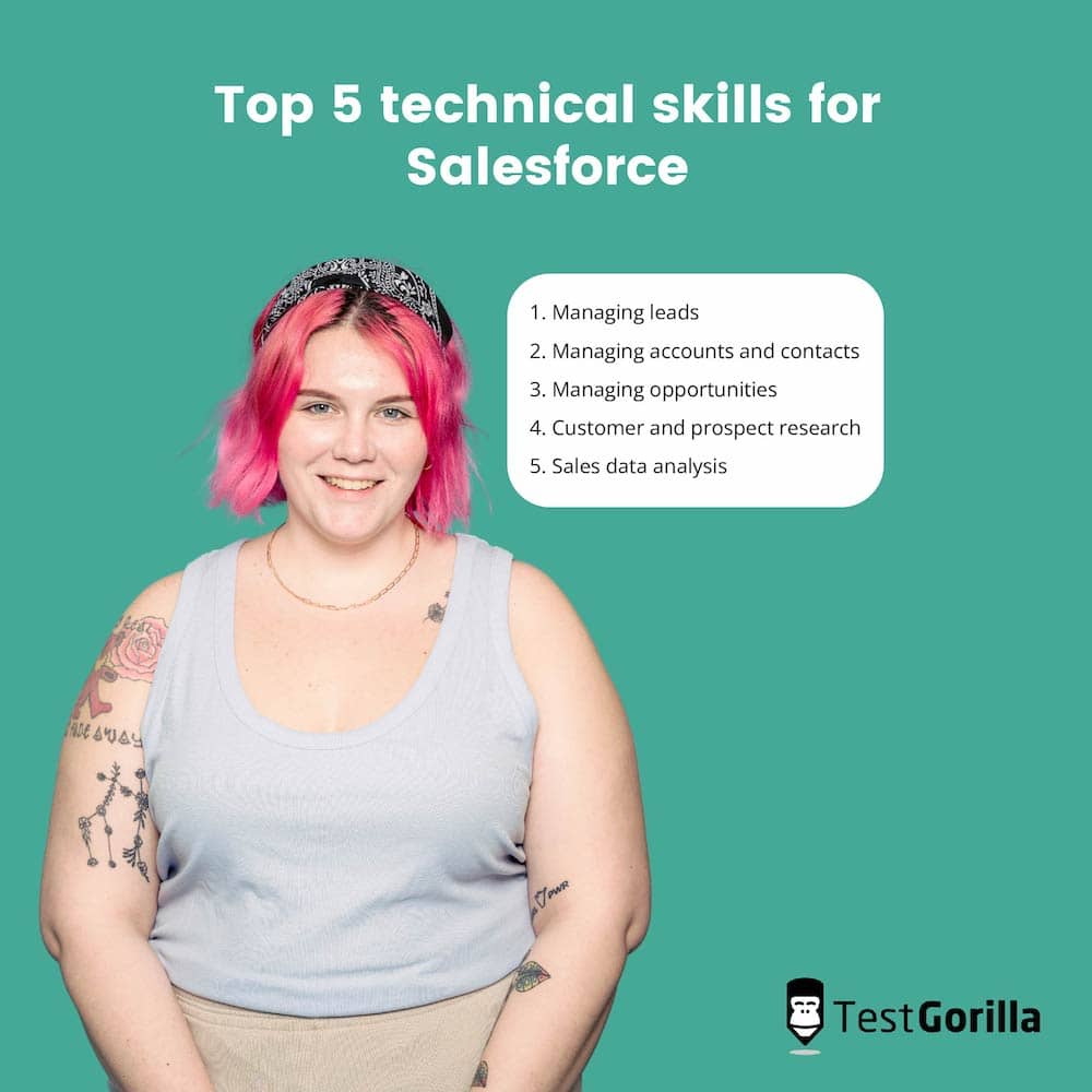 top 5 technical skills for salesforce