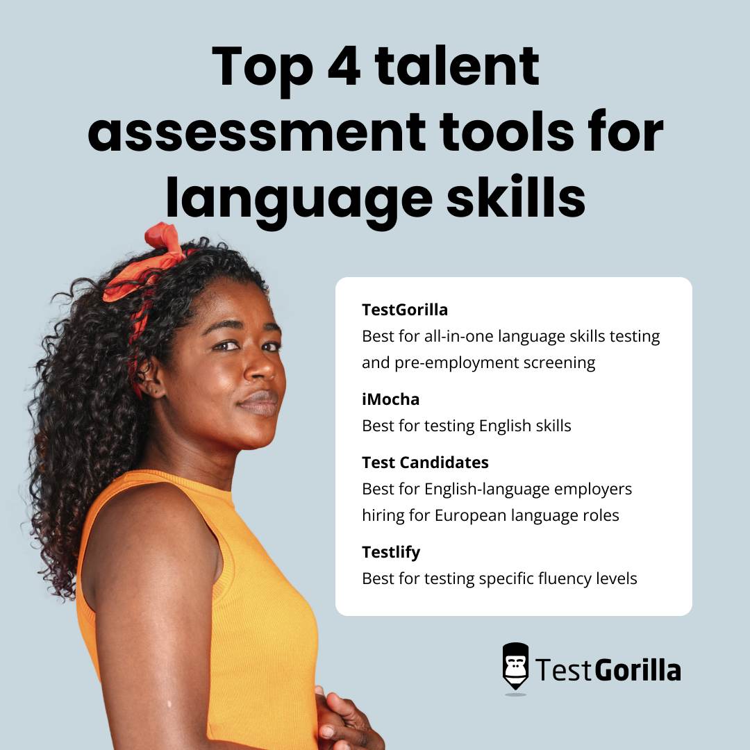 top 4 talent assessment tools for language skills explanation