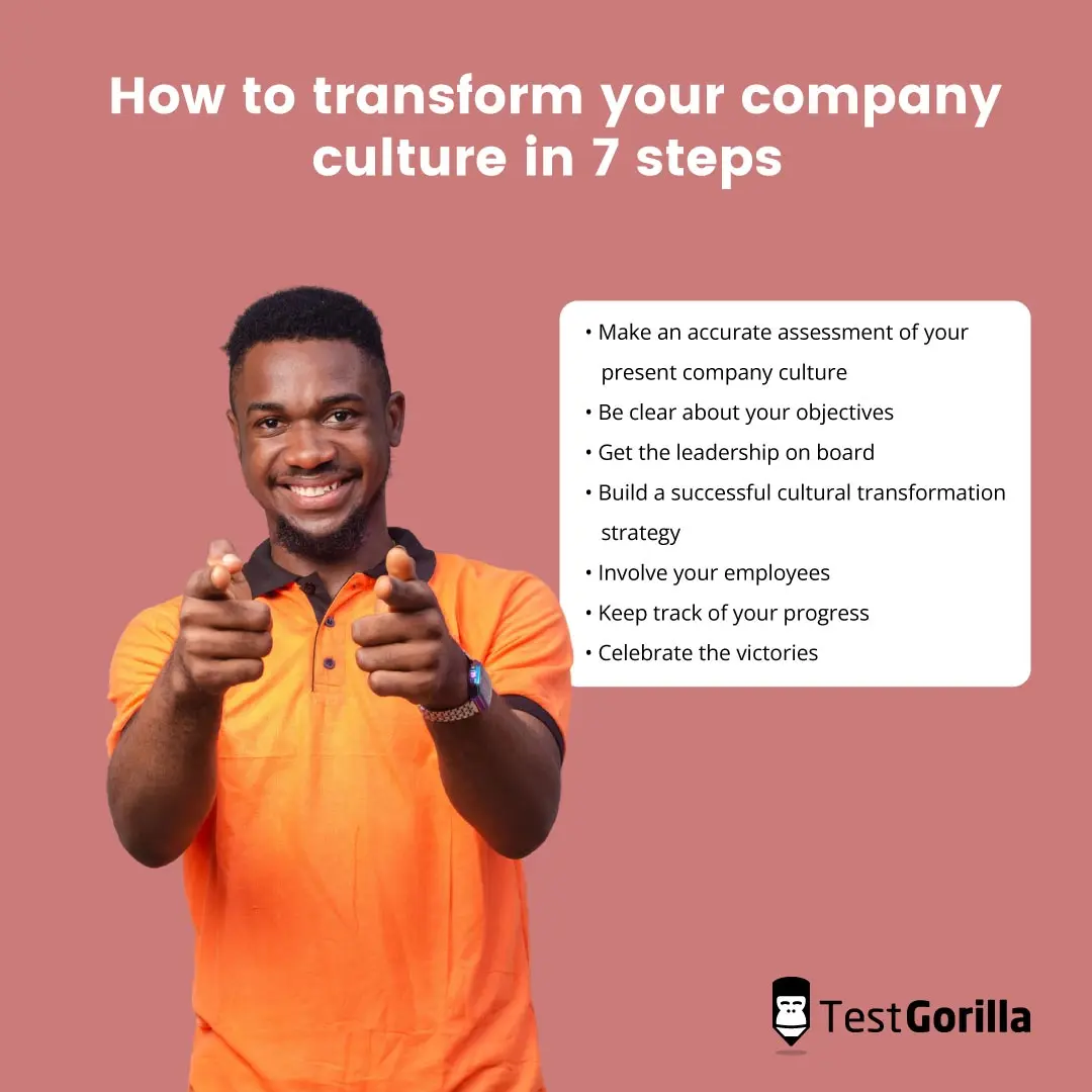 7 steps to transform your company culture