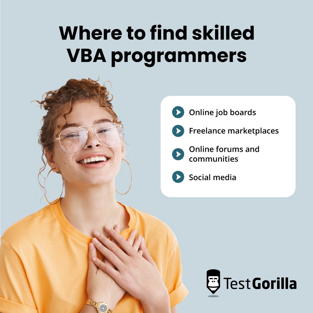 Where to find skilled VBA programmer graphic
