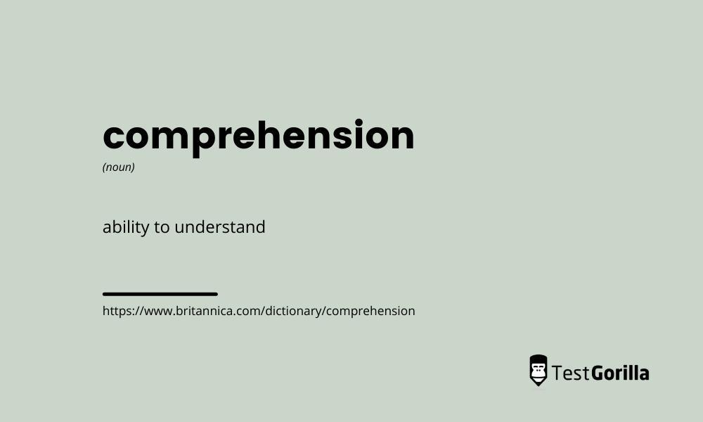definition of comprehension
