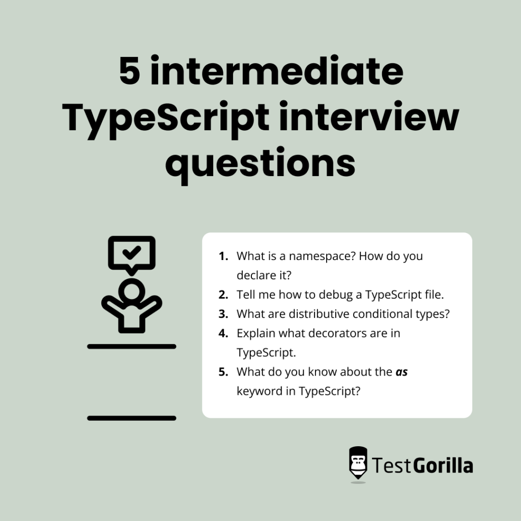 Five intermediate TypeScript interview questions
