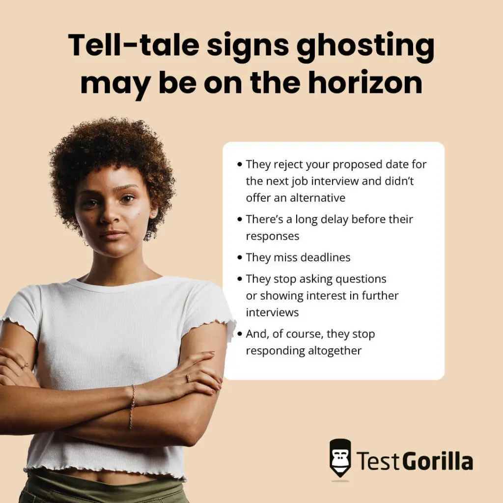 tell-tale signs ghosting may be on the horizon