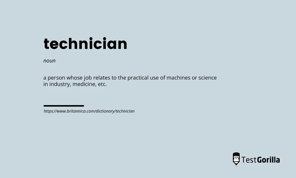 technician dictionary definition