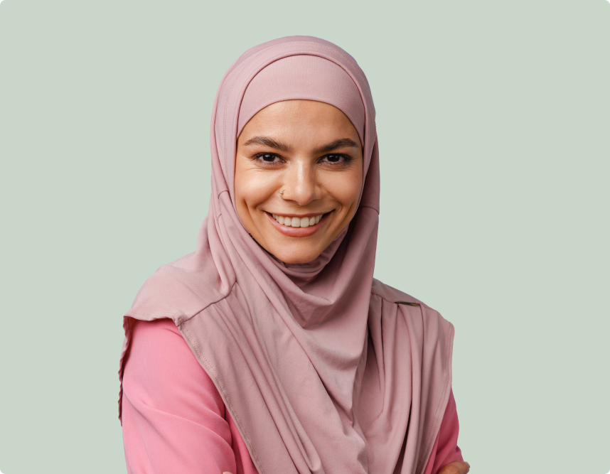 foto de una mujer con hijab