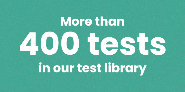 400 tests in the test library