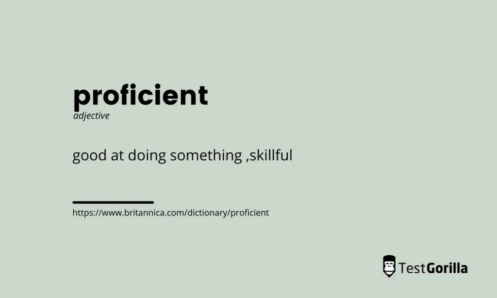proficient dictionary definition