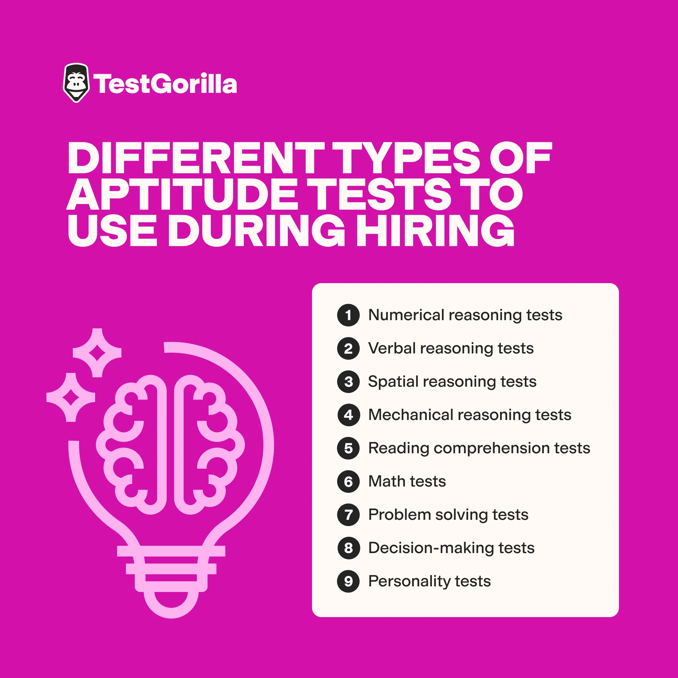 Different types of aptitude test to use during hiring