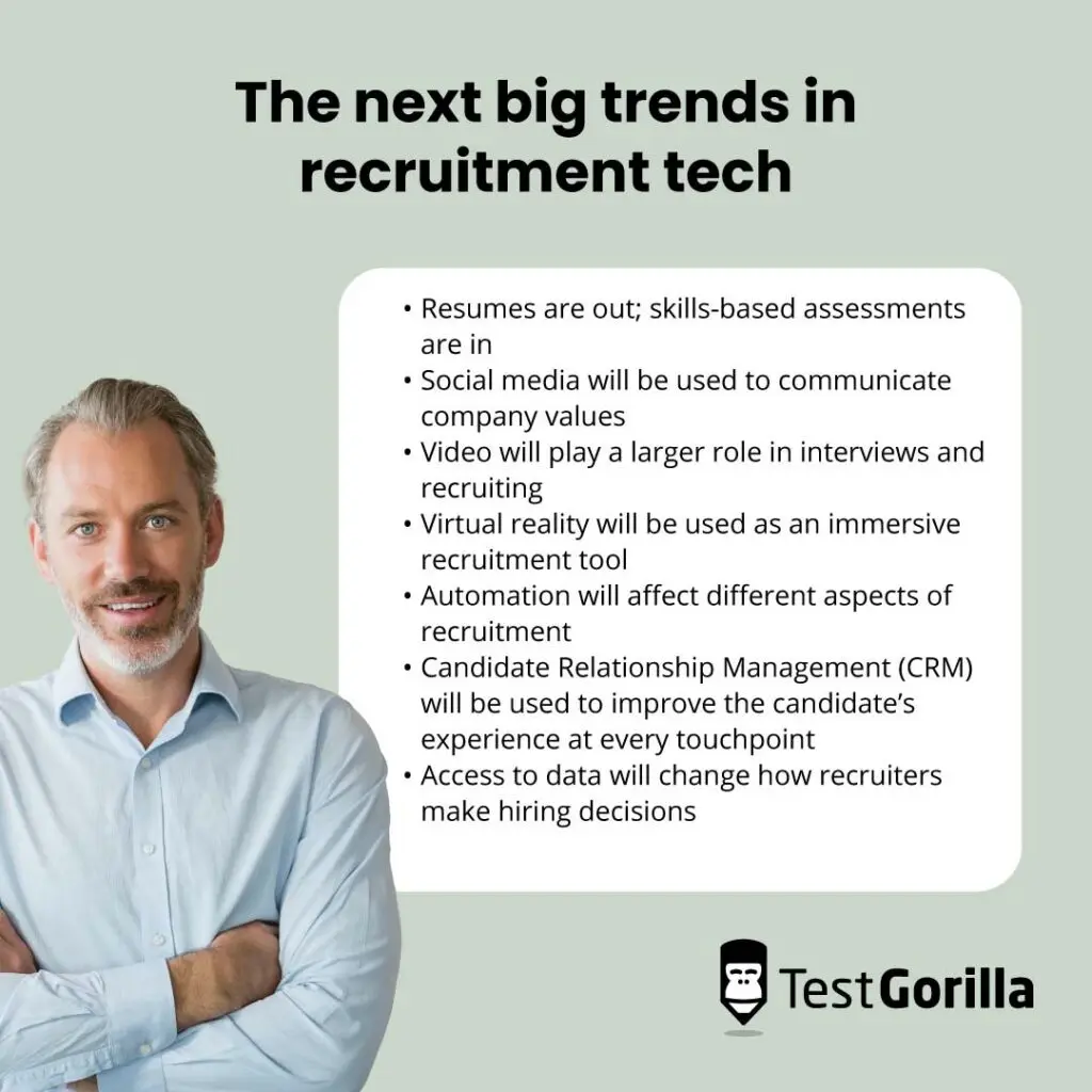 A summary of the next big trends in recruitment tech