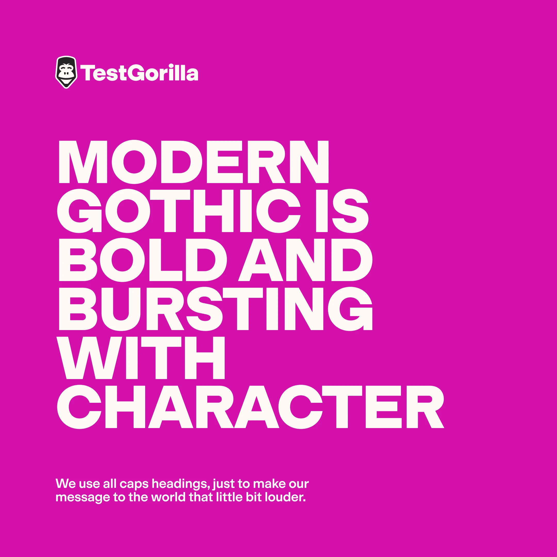 Modern Gothic is bold and bursting with character
