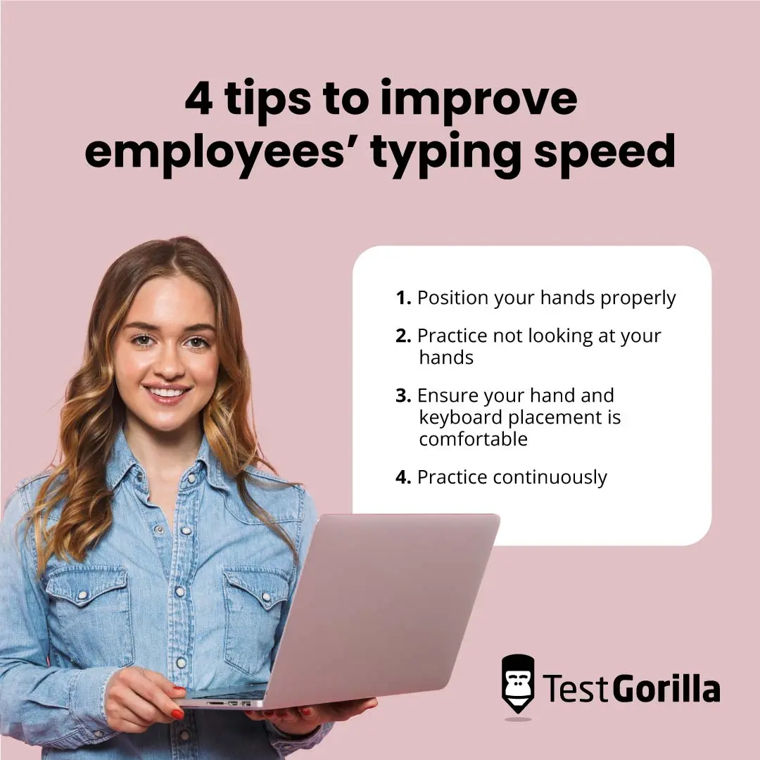 Four tips to improve eployees typing speed