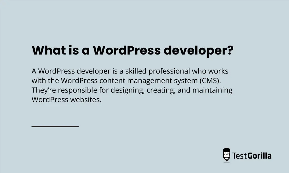 How to write a WordPress developer job description - TG