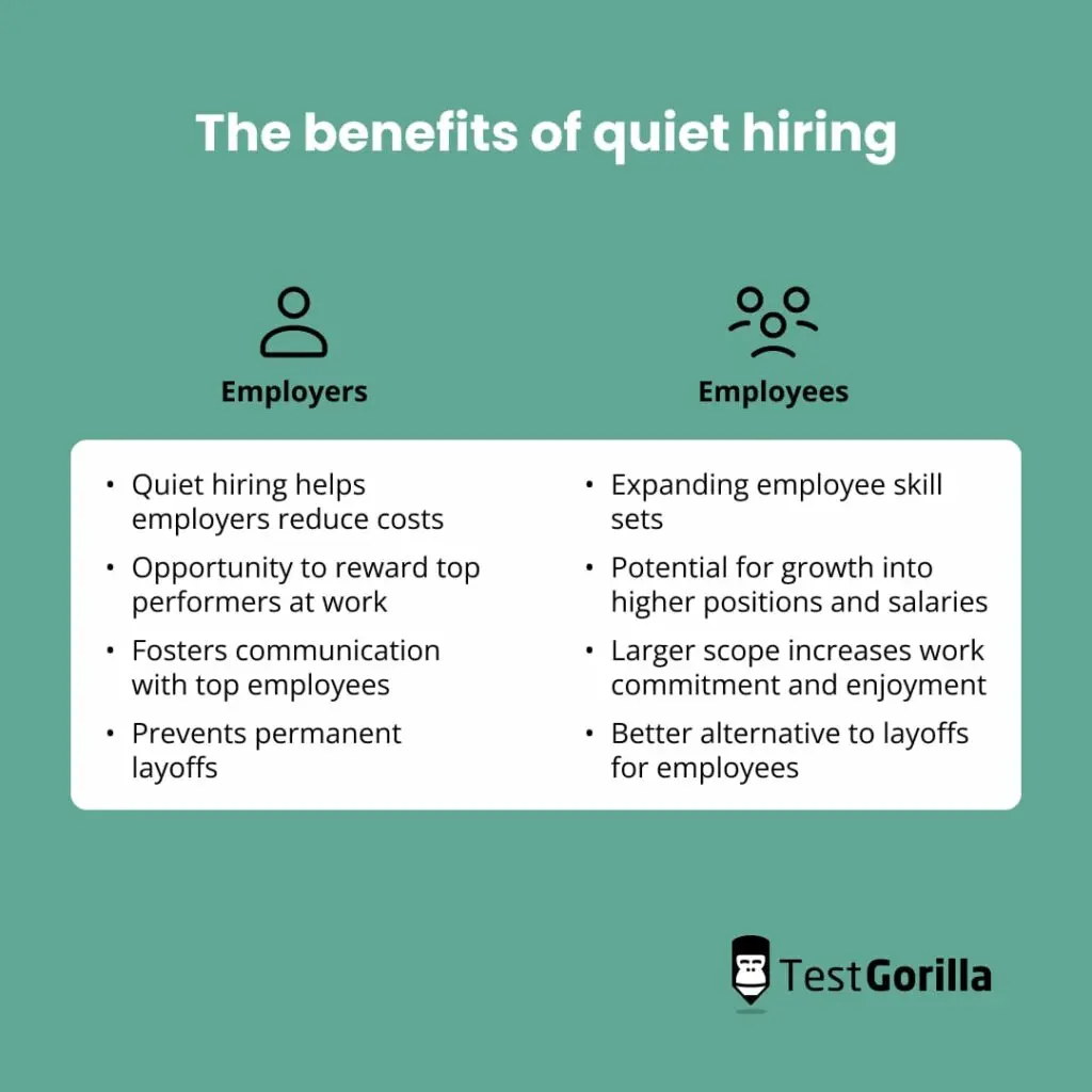 Benefits of quiet hiring