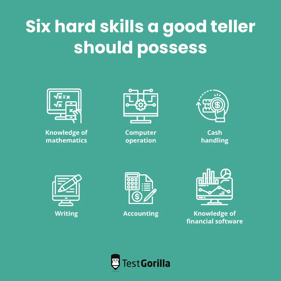 Six hard skills a good teller should possess