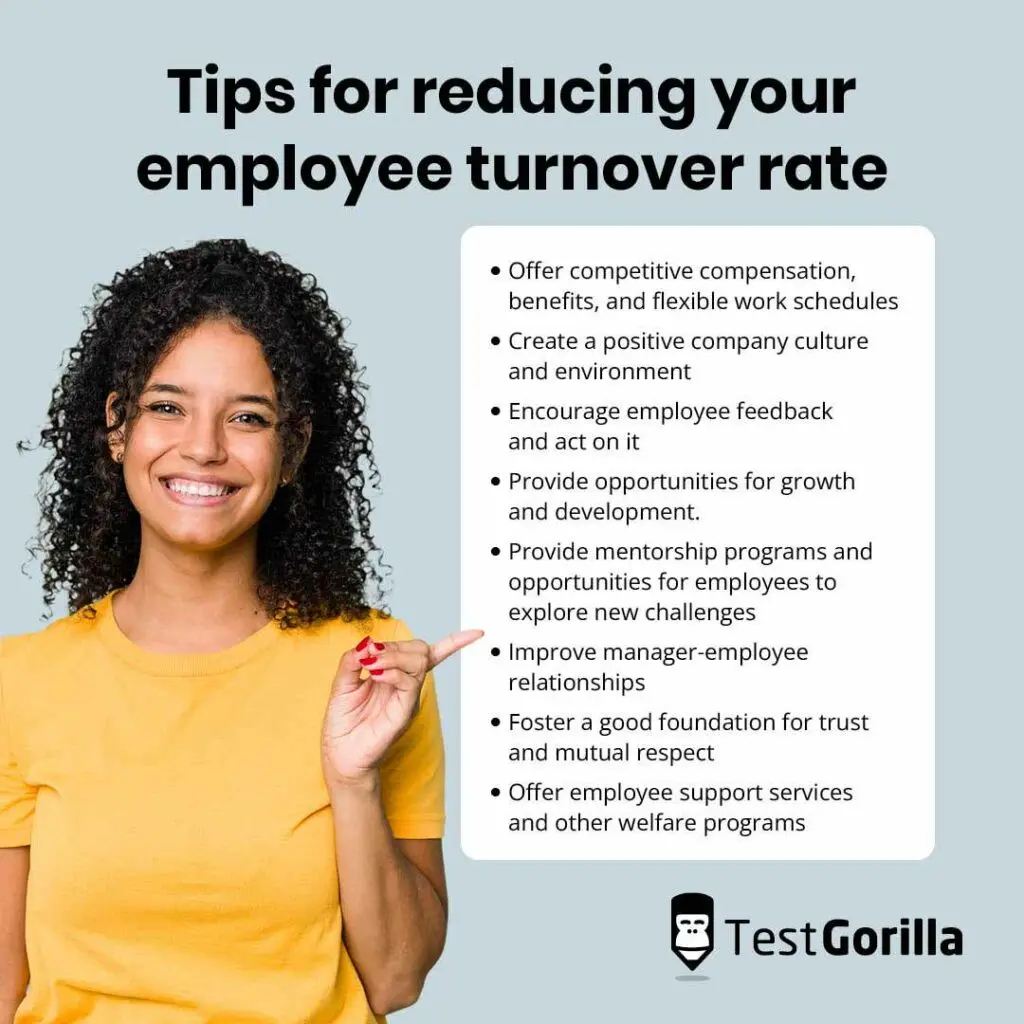 tips for reducing employee turnover rate