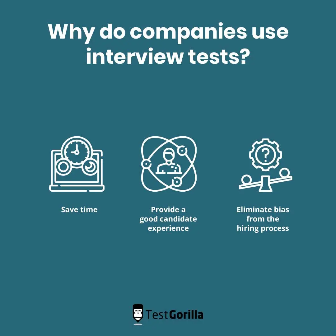 Three benefits for companies using interview tests