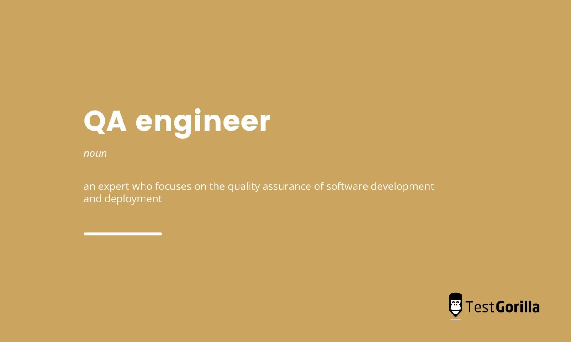 image showing definition of QA engineer