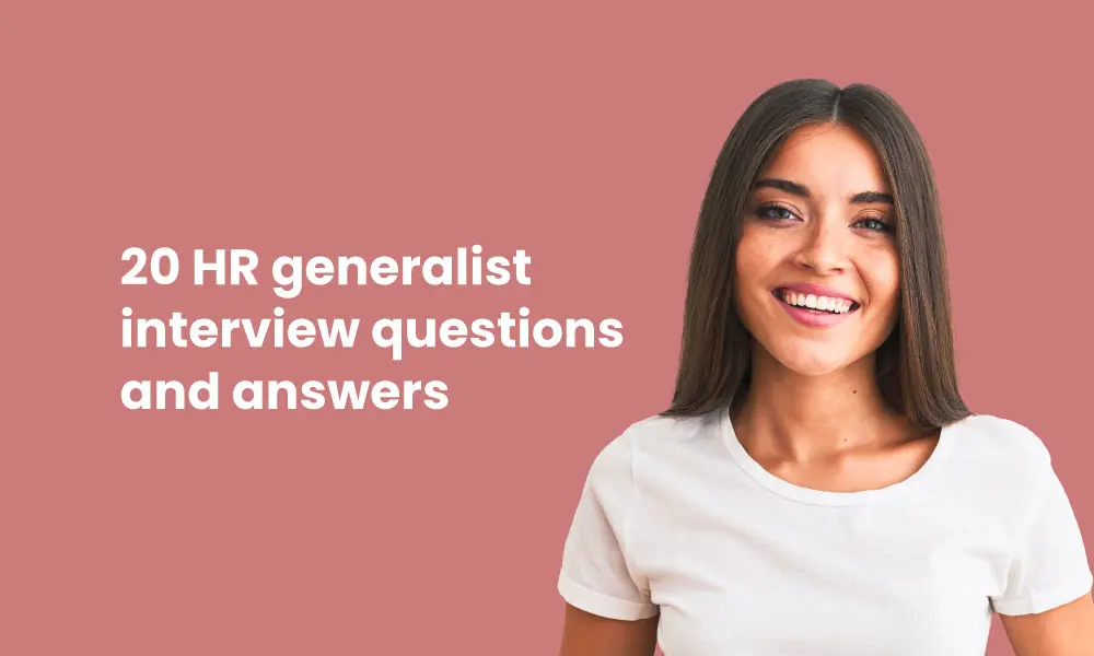 20 HR generalist interview questions and answers TestGorilla