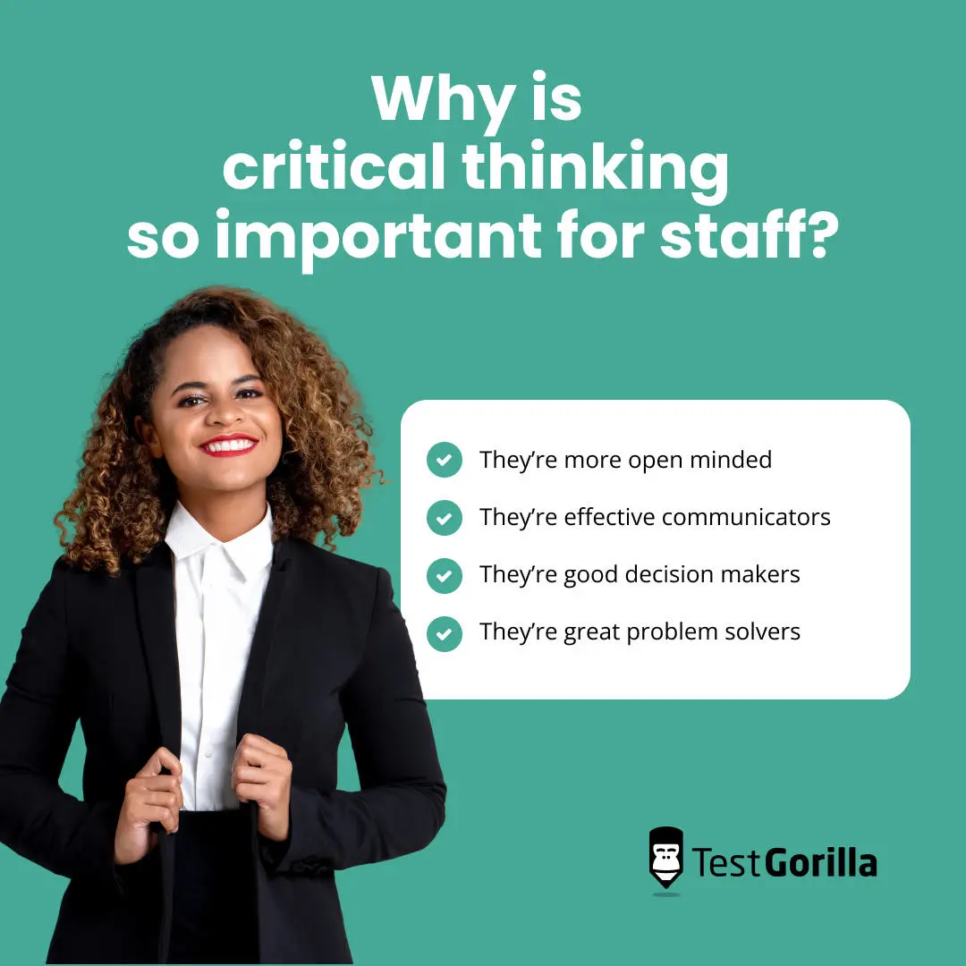critical thinking is important for staff