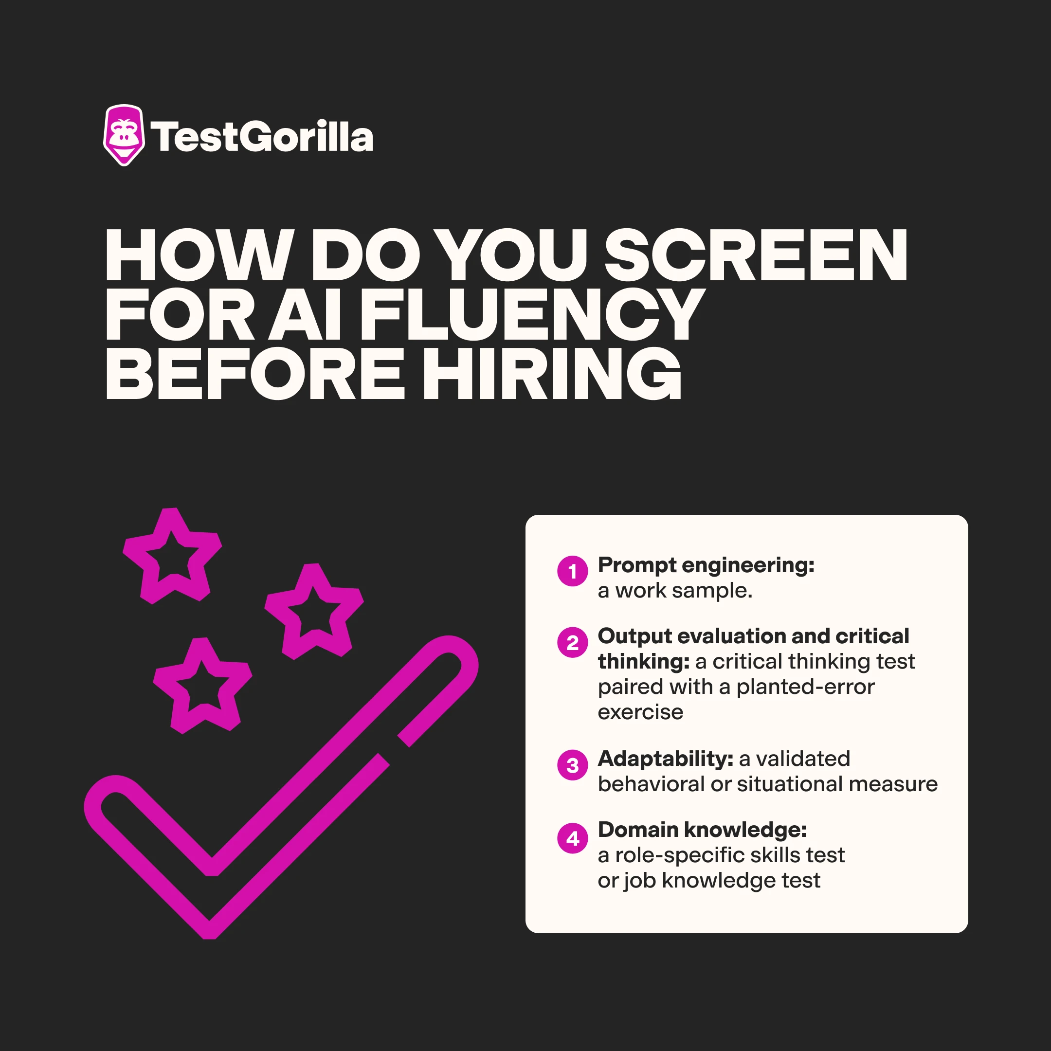 how do you screen for ai fluency before hiring graphic