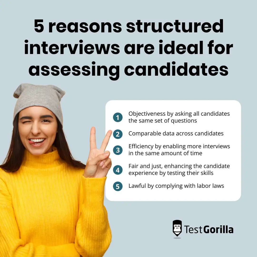 why structured interviews are ideal for assessing candidates