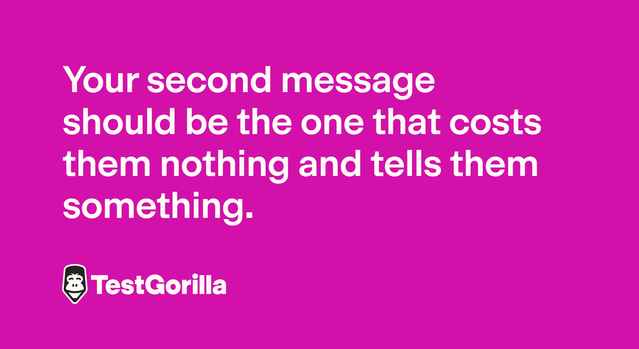 what your second message should say graphic