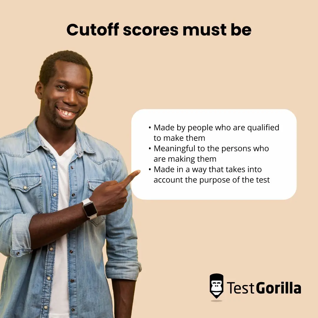 How to determine cutoff scores