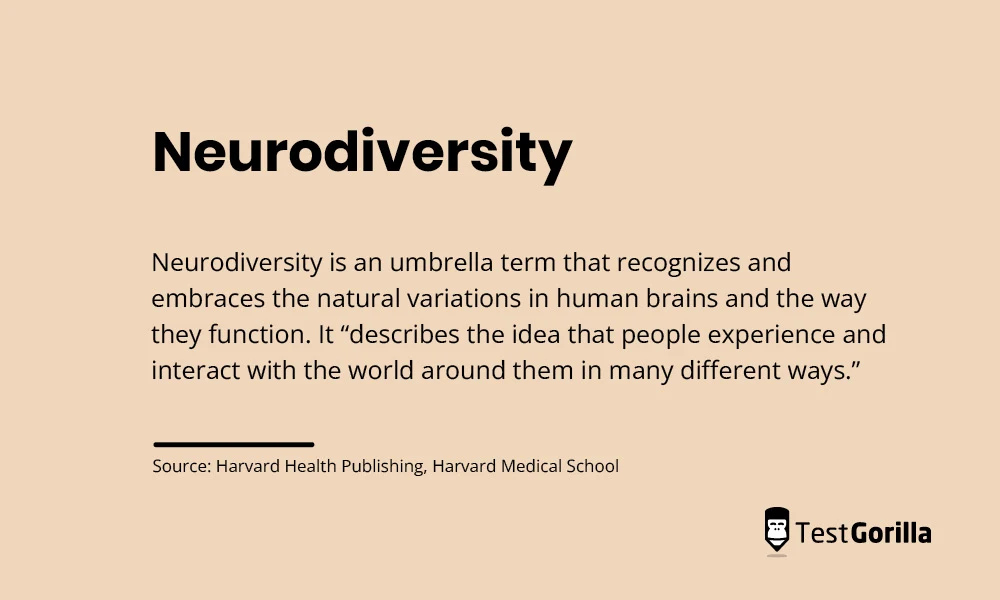 Dictionary definition of neurodiversity