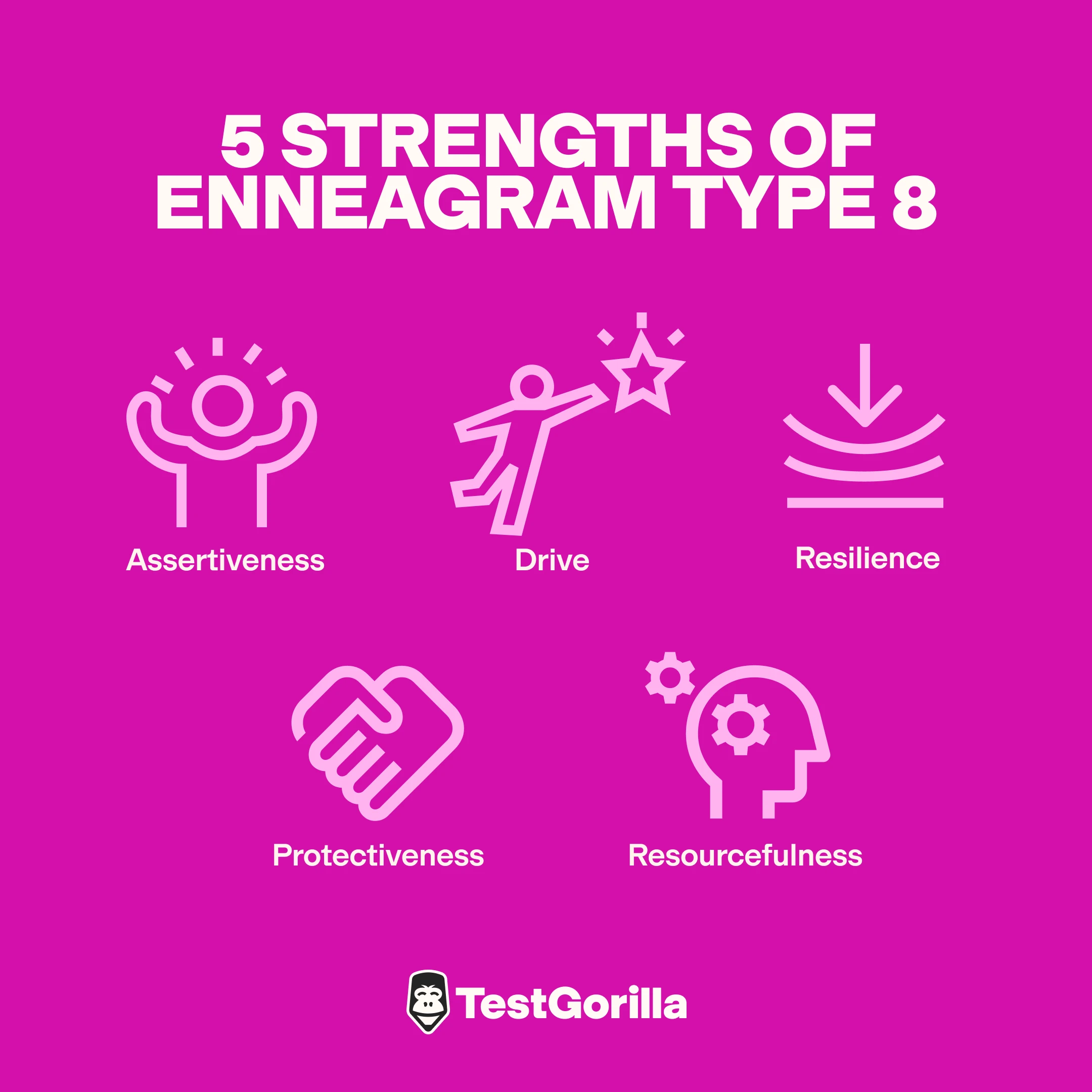 5 key strengths of enneagram 8s
