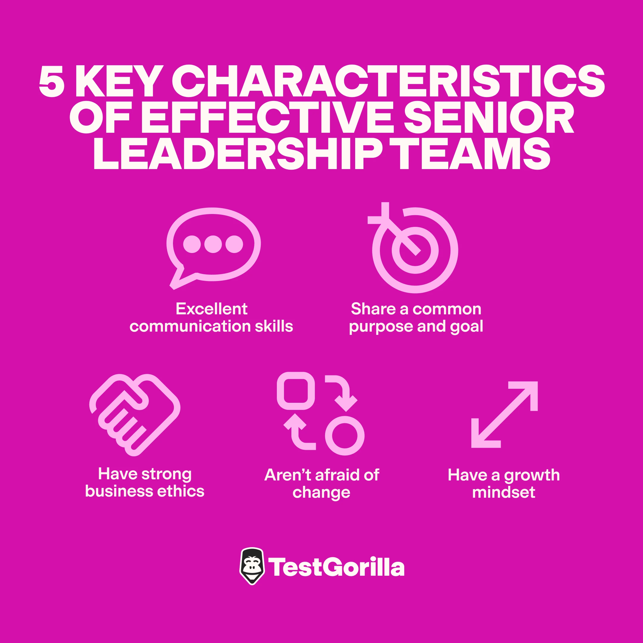 5 key characteristics of effective senior leadership teams