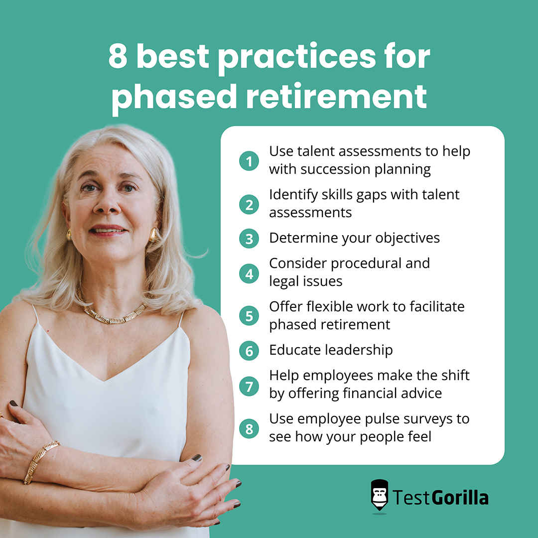 Eight best practices for phased retirement graphic