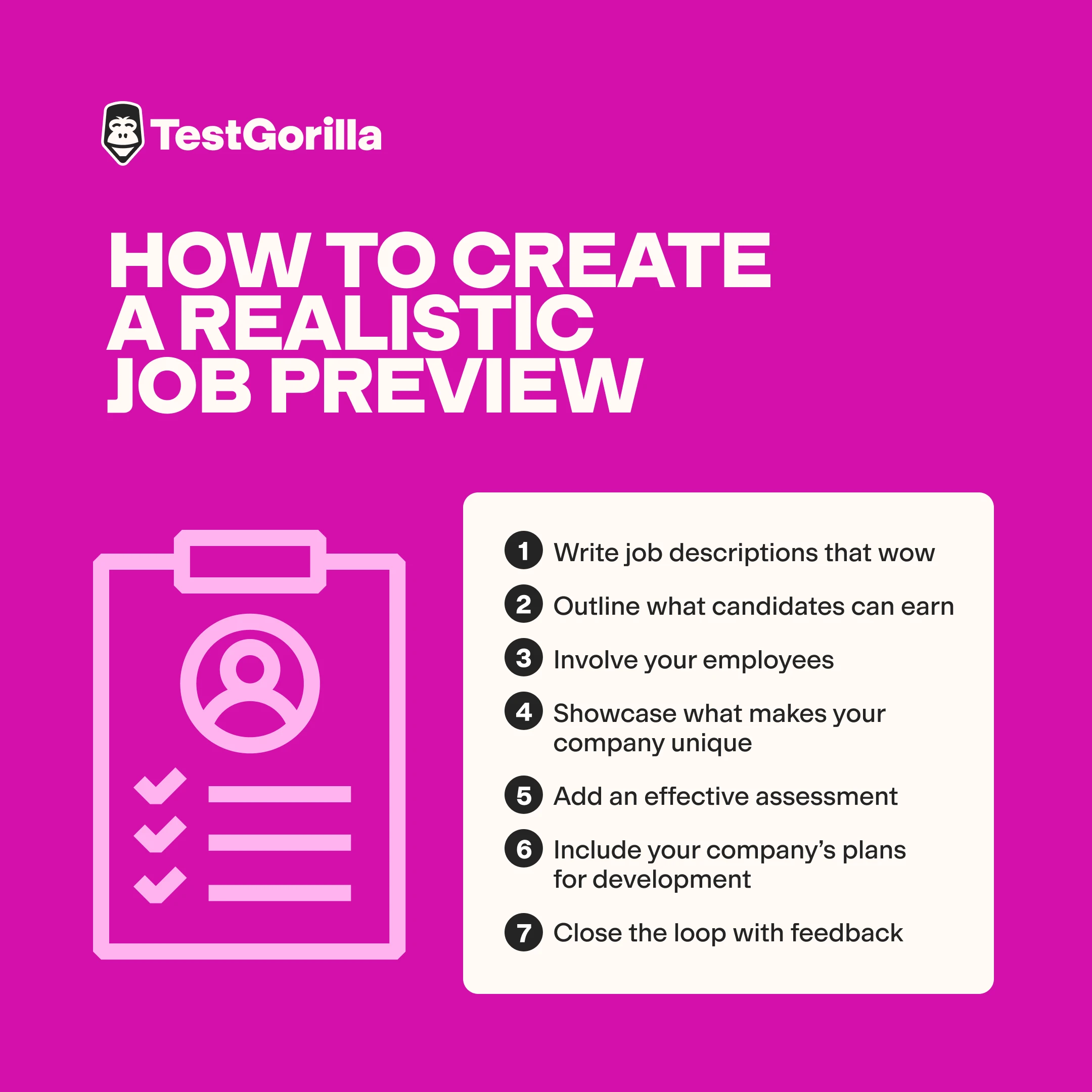 how to create a realistic job preview graphic