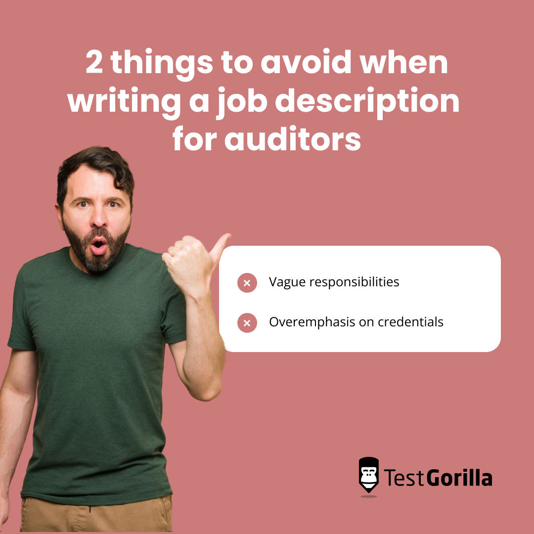 2 things to avoid when writing a job description for auditors graphic