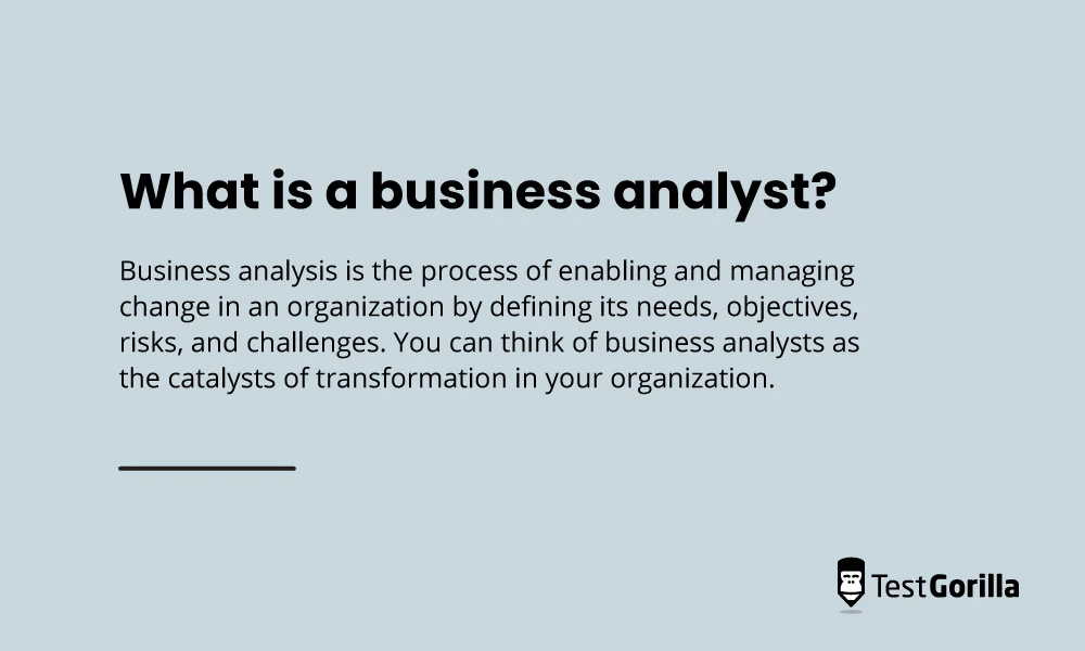 What is a business analyst graphic