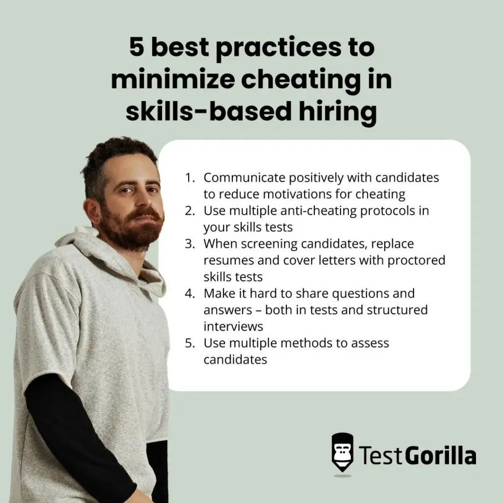 5 best practices to minimize cheating in skills-based hiring