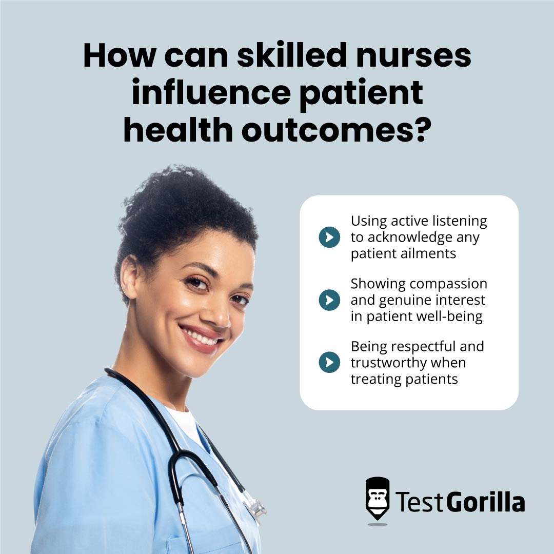 How can skilled nurses influence patient health outcomes graphic