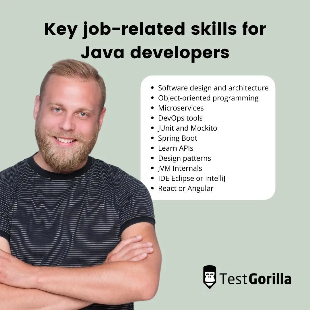 Key job-related skills for Java developers