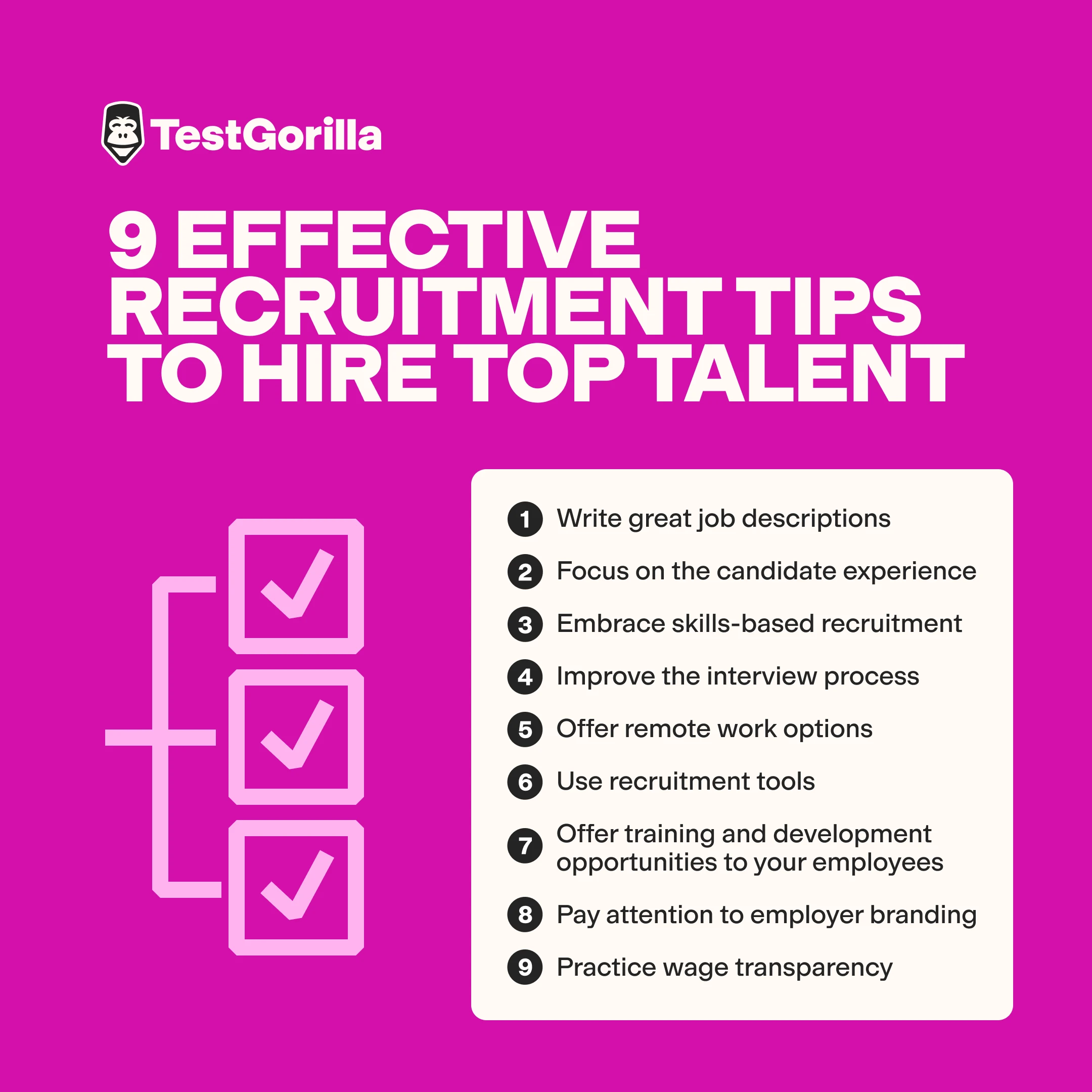 9 effective recruitment tips to hire top talent