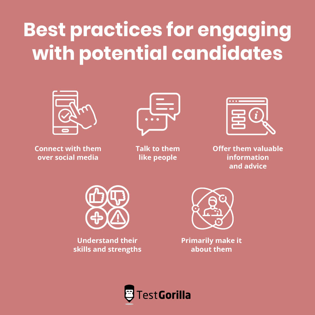 Best practices for engaging with potential candidates