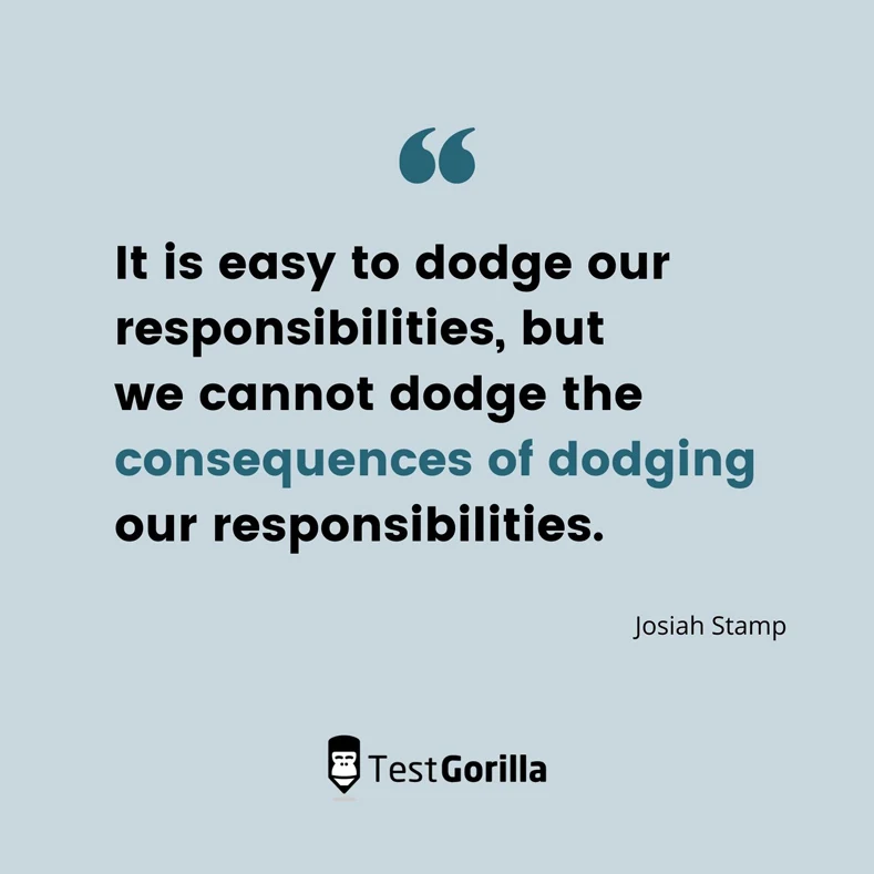 Dodge our responsibilities quote