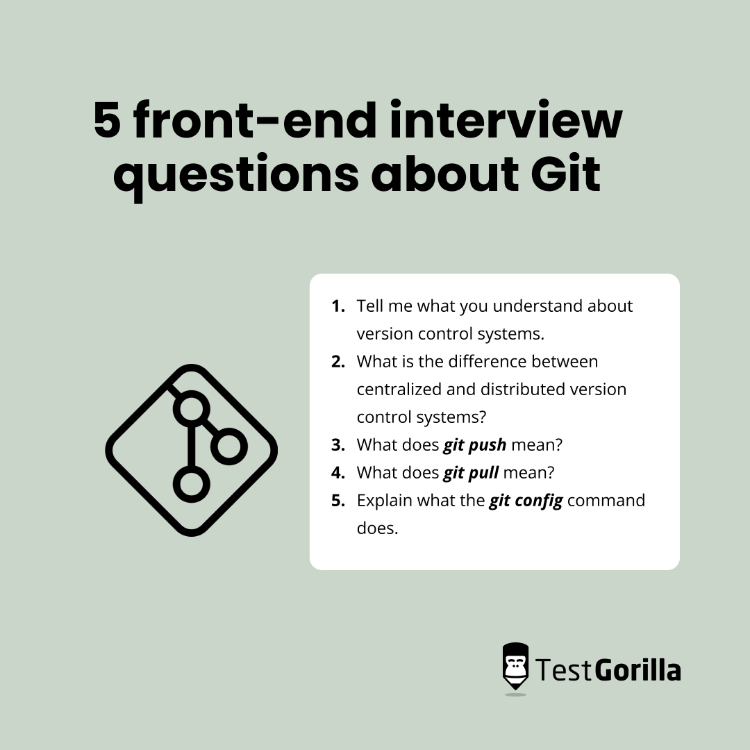 5 interview questions about Git for front-end developers