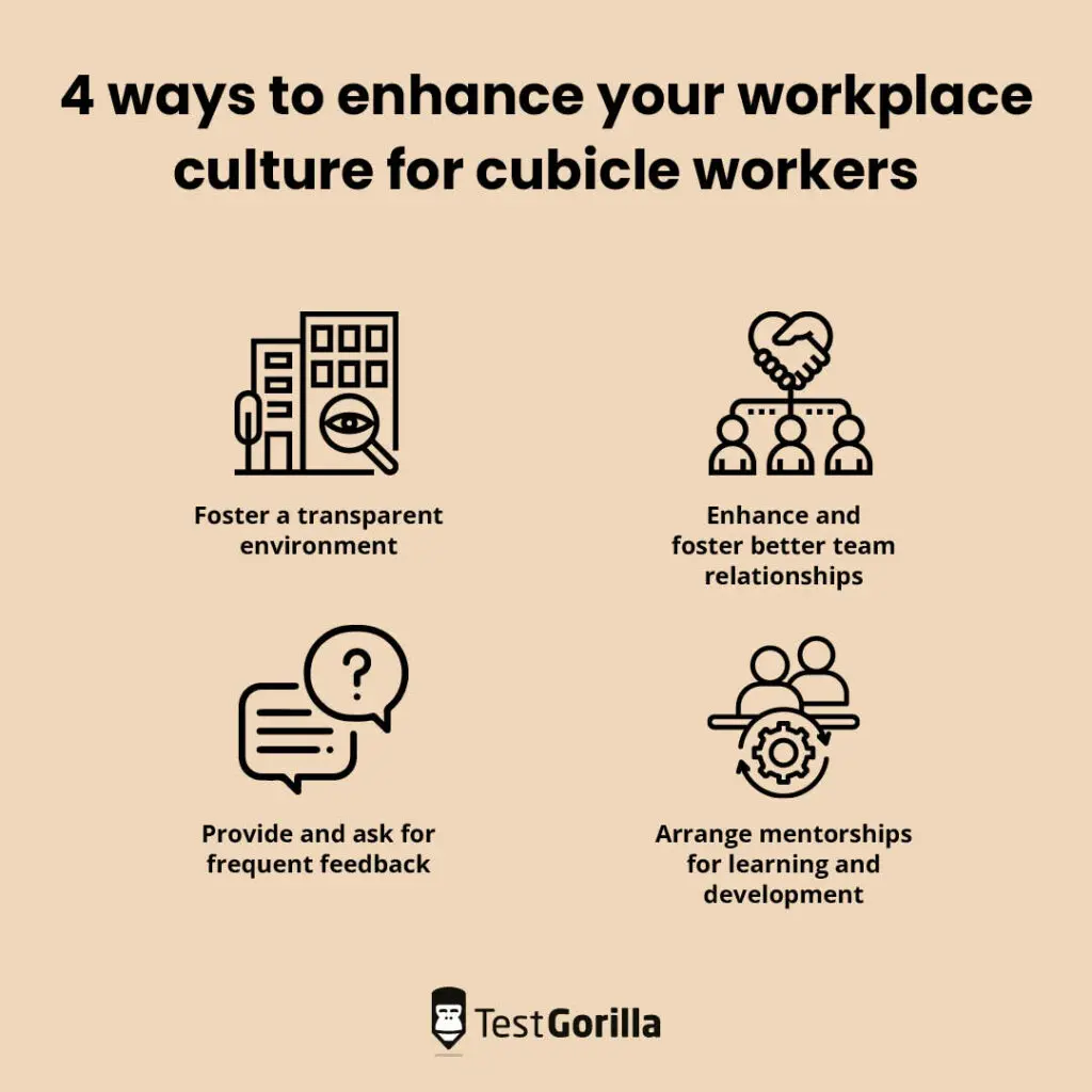 4 ways to enhance your workplace culture for cubicle workers