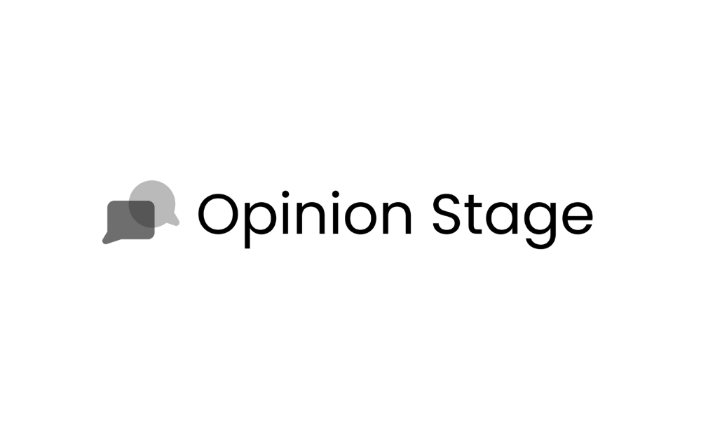 Opinion Stage logo with a transparent background.