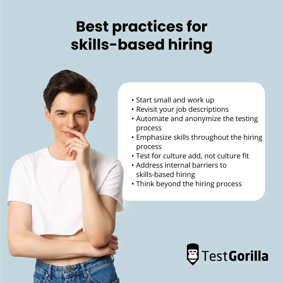 Best practices for skills-based hiring