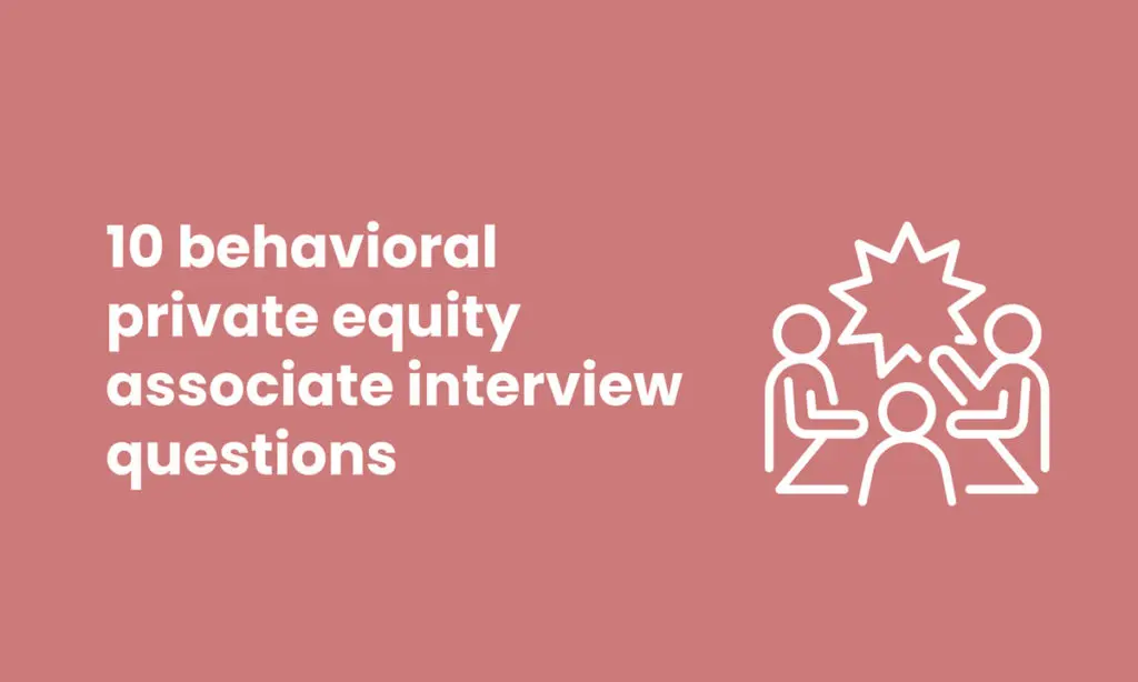 banner image for behavioral private equity associate interview questions