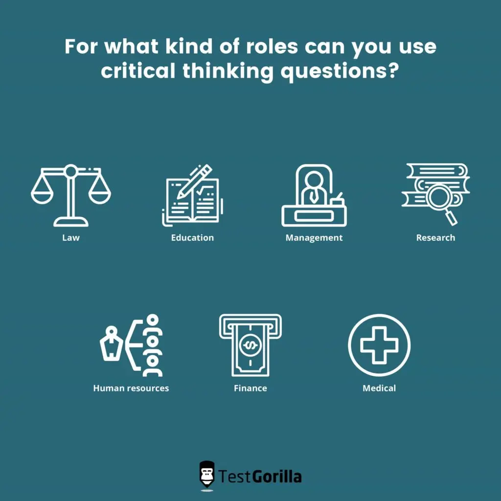 examples of roles where you can use critical thinking interview questions