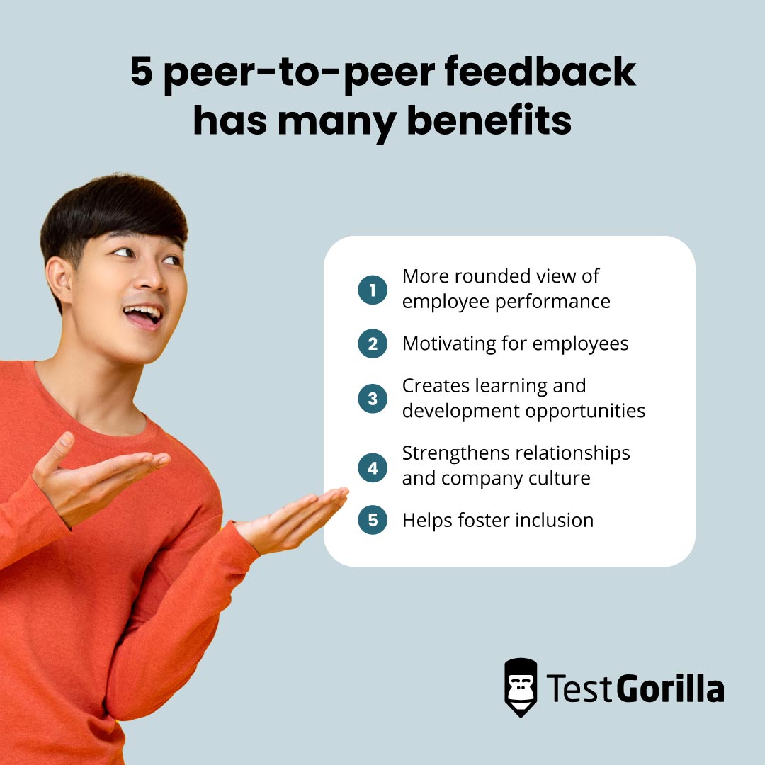 5 peer to peer feedback has many benefits