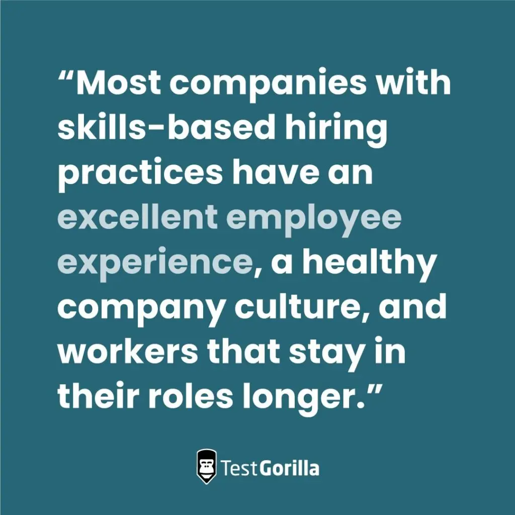 Skills-based hiring organizations show improved metrics for employee well-being