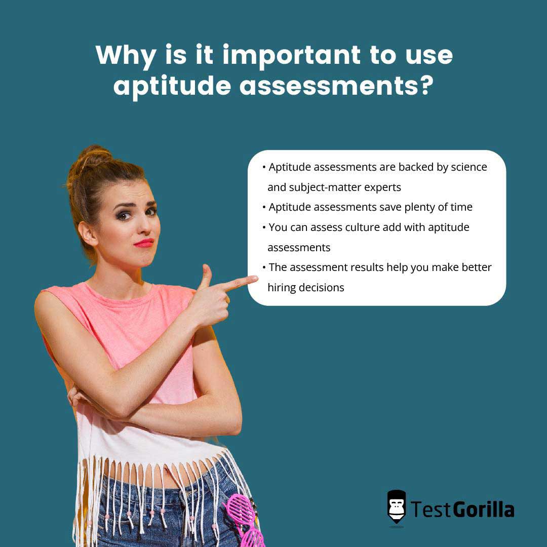 Reasons it's important to use aptitude assessments