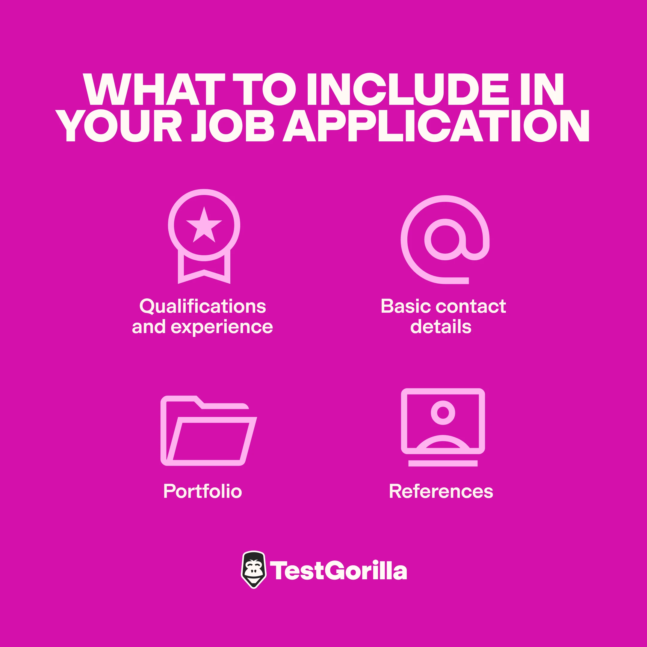 What to include in your job application